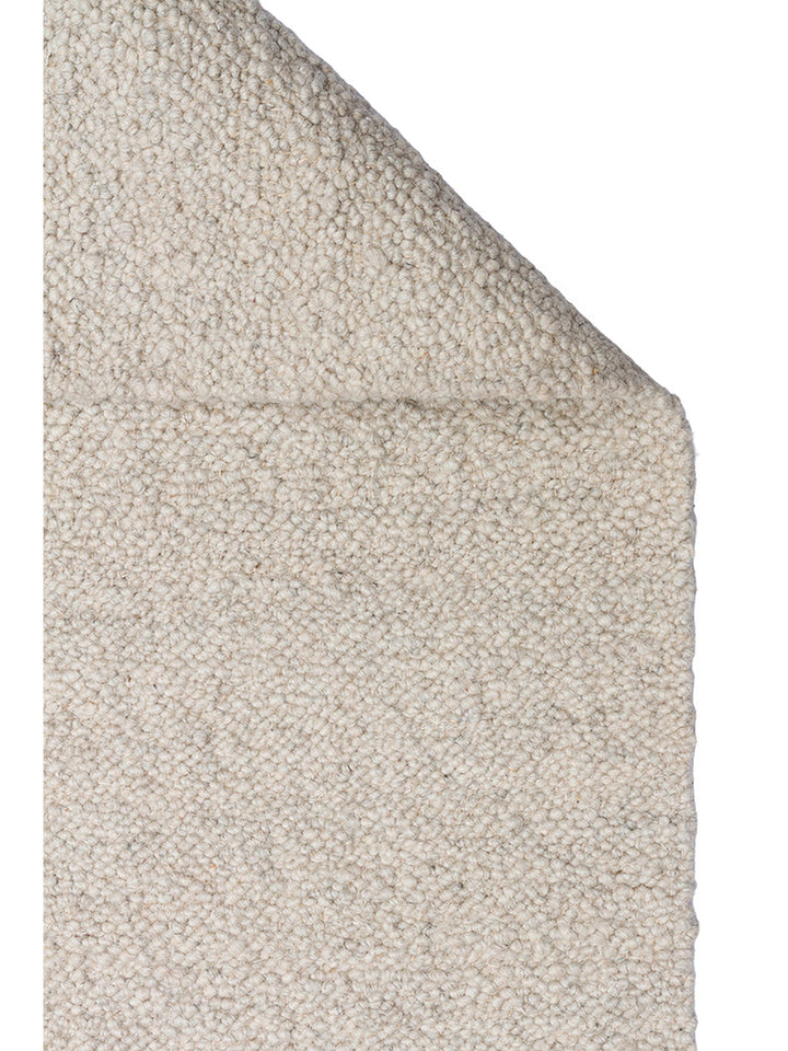 Agra Series Wool Polyester and Cotton Blend Handwoven Rug SILVER