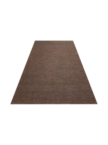 Coffee %100 Naturel Kendir Oturma Odası Salon Koridor Antre Yatak Odası Örgü Halı PLAIN BROWN - Carpetdocia
