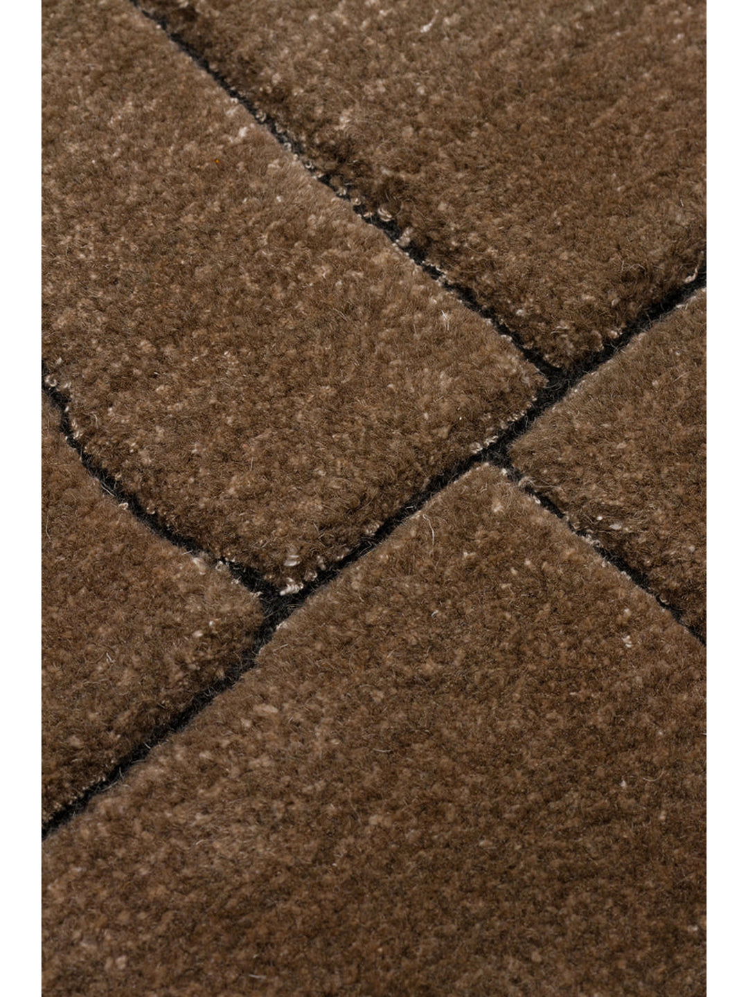 Dakar Series Wool Rayon and Polyester Blend Handwoven Rug TAUPE