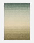 Tapis dégradé fait main en laine 100 % Nouvelle-Zélande pour salon et séjour de la série Donatella BLEU PERLE