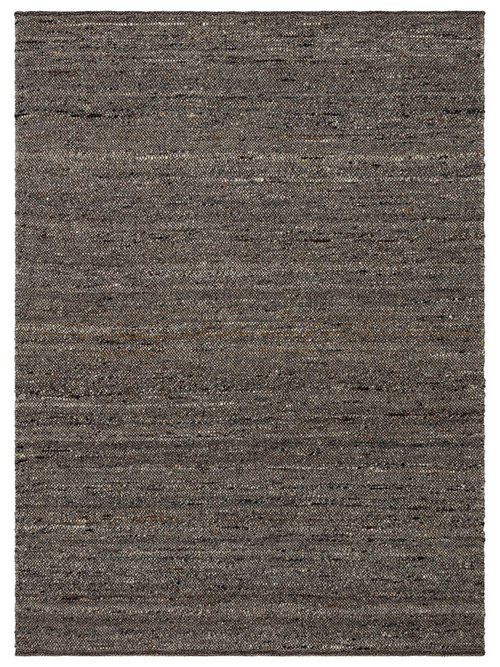 Jakarta Series Wool Polyester and Cotton Blend Handwoven Rug ANTHRACITE