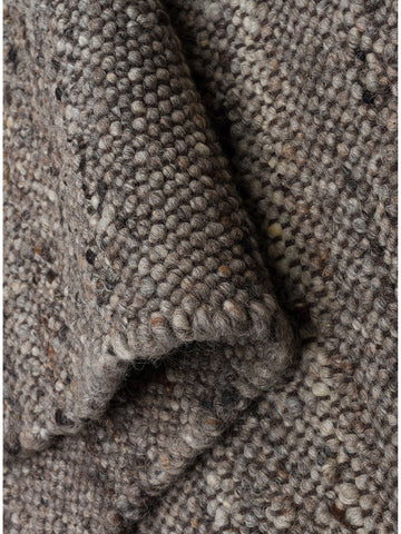 Jakarta Series Wool Polyester and Cotton Blend Handwoven Rug ANTHRACITE