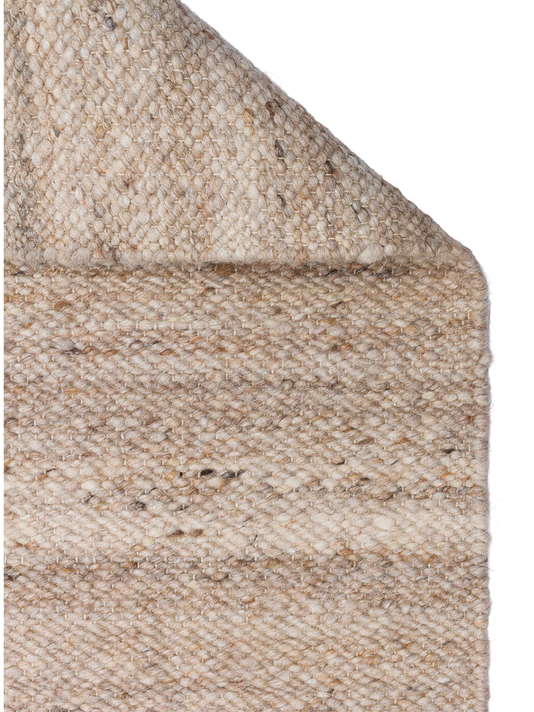 Jakarta Series Wool Polyester and Cotton Blend Handwoven Rug BEIGE
