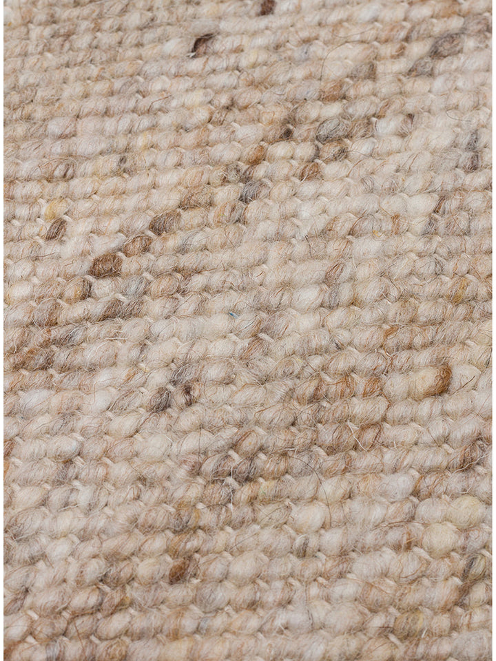 Jakarta Series Wool Polyester and Cotton Blend Handwoven Rug BEIGE