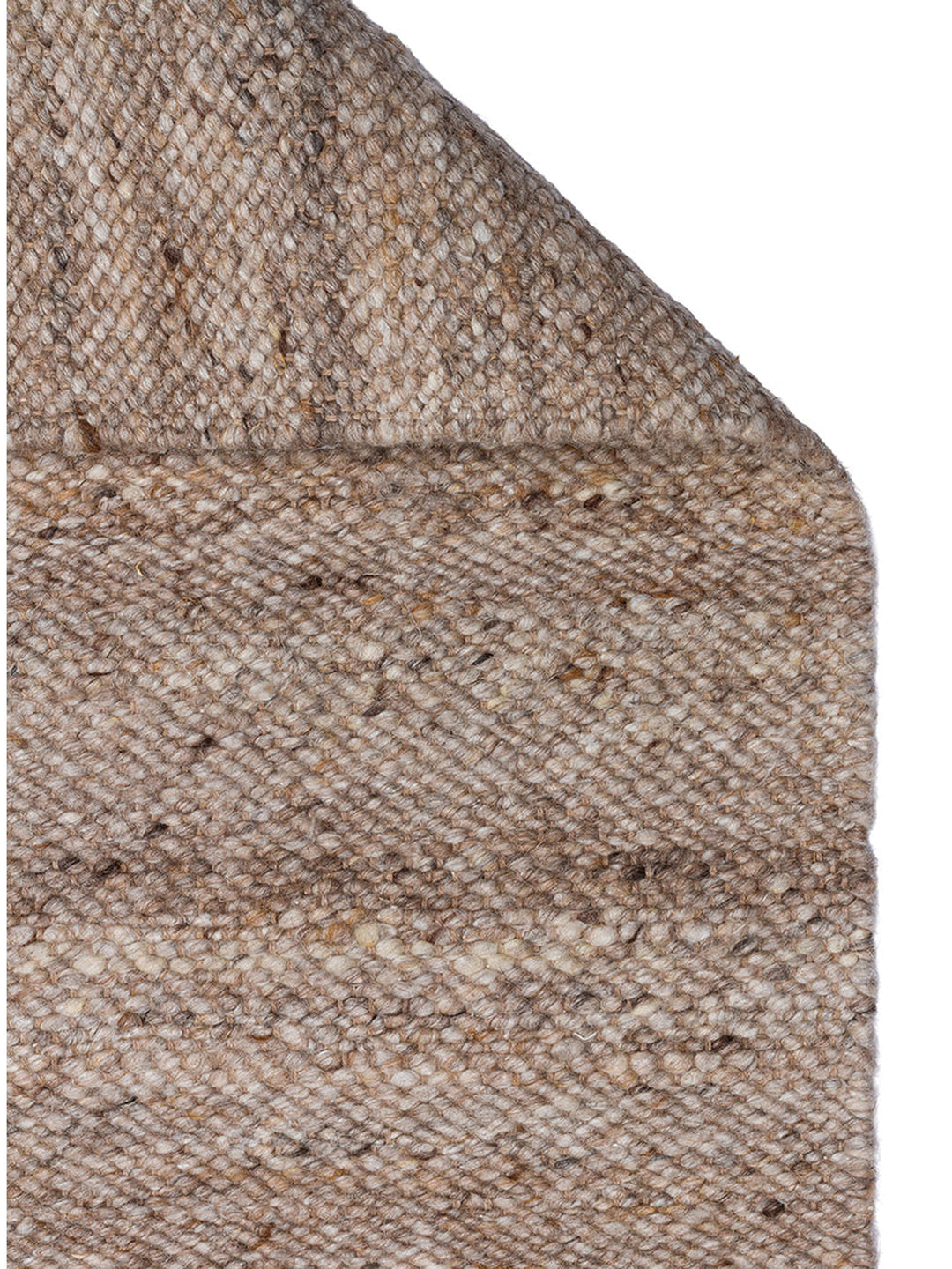 Jakarta Series Wool Polyester and Cotton Blend Handwoven Rug DARK STONE