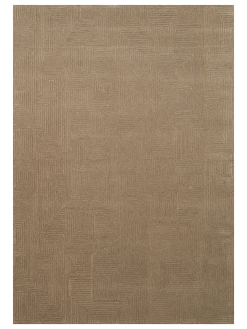 Milano Series Wool and Cotton Blend Handwoven Rug BEIGE