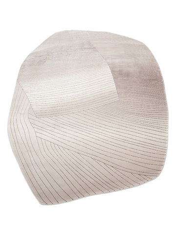 Monza Art Geometric Pattern High Quality Dense Weave Shiny Modern Living Room Carpet 07 CREAM GREY