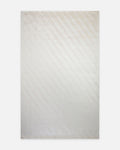 Tapis de salon moderne brillant tissé serré de haute qualité à motif géométrique Monza 02 CRÈME
