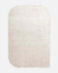 Tapis de salon moderne brillant tissé serré de haute qualité à motif géométrique Monza 03 CRÈME GRIS