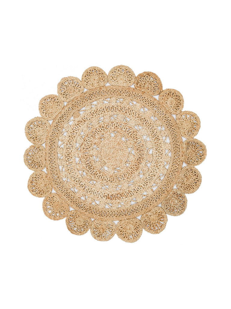 Only Jute Round and Oval 100% Natural Living Room Hallway Kitchen Balcony Handwoven Rug CA105DHURIEXW