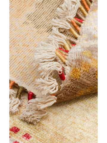 Oushak Carnaval 100% Natural Easy to Clean Handcrafted TENCEL™ Modern Uşak Carpet 07 BEIGE AUTUMN Q