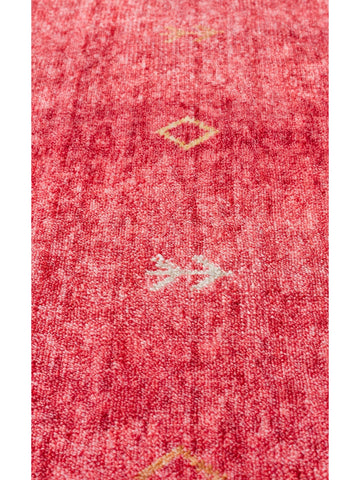 Oushak Carnaval 100% Natural Easy to Clean Handcrafted TENCEL™ Modern Uşak Carpet 11 RED AUTUMN
