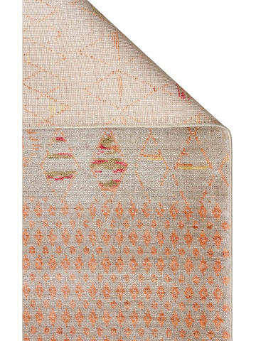 Oushak Carnaval 100% Natural Easy to Clean Handcrafted TENCEL™ Modern Uşak Carpet 15 BEIGE AUTUMN