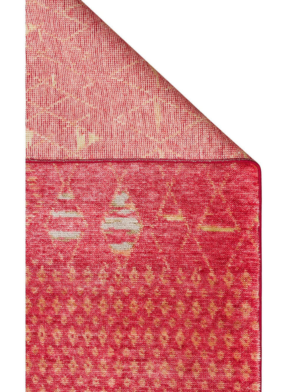 Oushak Carnaval %100 Naturel Kolay Temizlenir El Emeğiyle Üretilen TENCEL™ Modern Uşak Halısı 15 RED - Carpetdocia