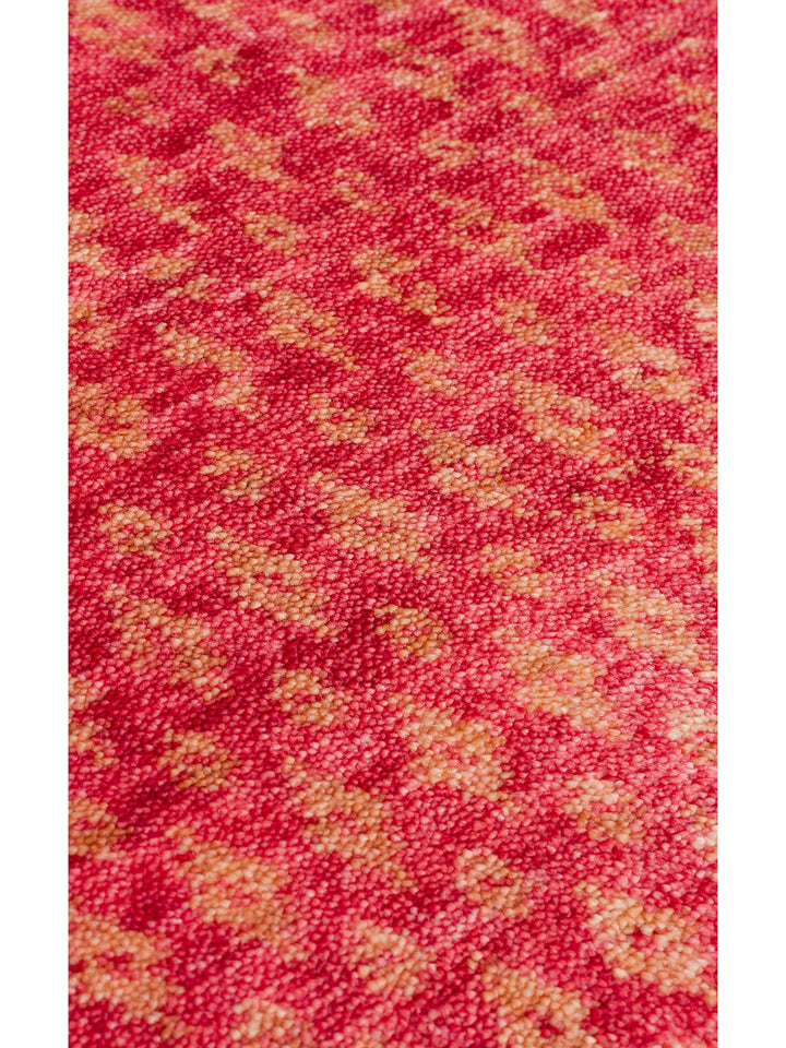 Oushak Carnaval %100 Naturel Kolay Temizlenir El Emeğiyle Üretilen TENCEL™ Modern Uşak Halısı 15 RED - Carpetdocia