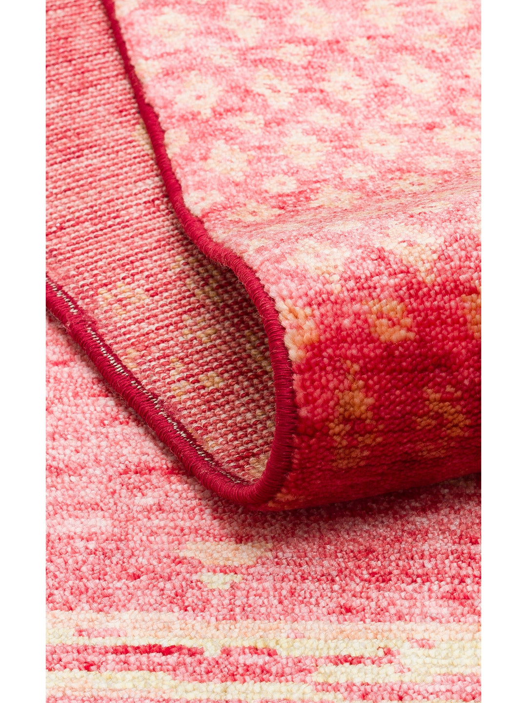 Oushak Carnaval %100 Naturel Kolay Temizlenir El Emeğiyle Üretilen TENCEL™ Modern Uşak Halısı 15 RED - Carpetdocia