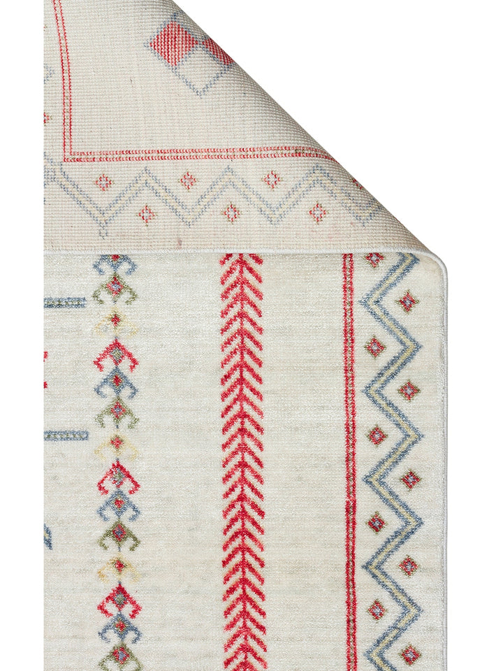Oushak Carnaval %100 Naturel Kolay Temizlenir El Emeğiyle Üretilen TENCEL™ Modern Uşak Halısı 20 BEIG - Carpetdocia