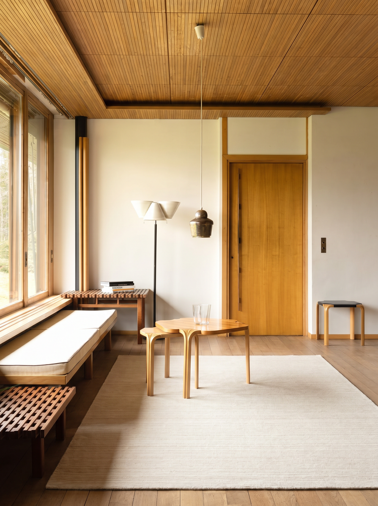 Tapis tissé à la main en mélange de laine et TENCEL™ série Palermo CREAM