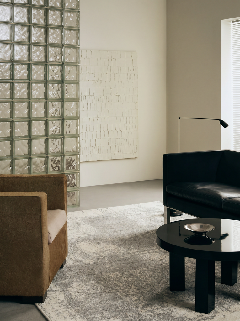 Palette Serie 100% Naturwolle, Viskose, Baumwolle Handgewebter Skandinavischer Teppich für Wohnzimmer, Salon BEIGE GRAU
