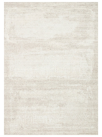Palette Serisi %100 Naturel Yün Viskon Pamuk El Dokuma İskandinav Salon Oturma Odası Halı BEIGE - Carpetdocia