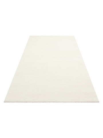 Peace Hav Toz Vermez Yumuşak Tuşeli Zarif Shaggy Halı 01 WHITE - Carpetdocia
