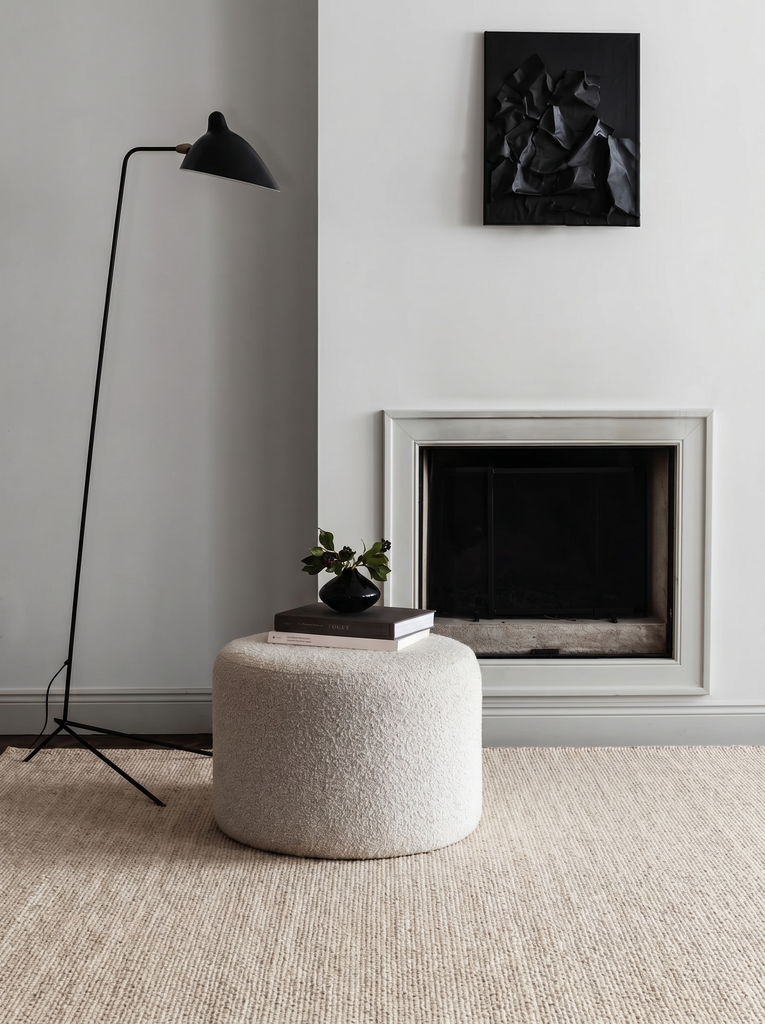 Puralana Serie 100% natürliche Wolle und Baumwolle handgewebter skandinavischer Wohnzimmer-, Sitz- und Schlafzimmerteppich BEG