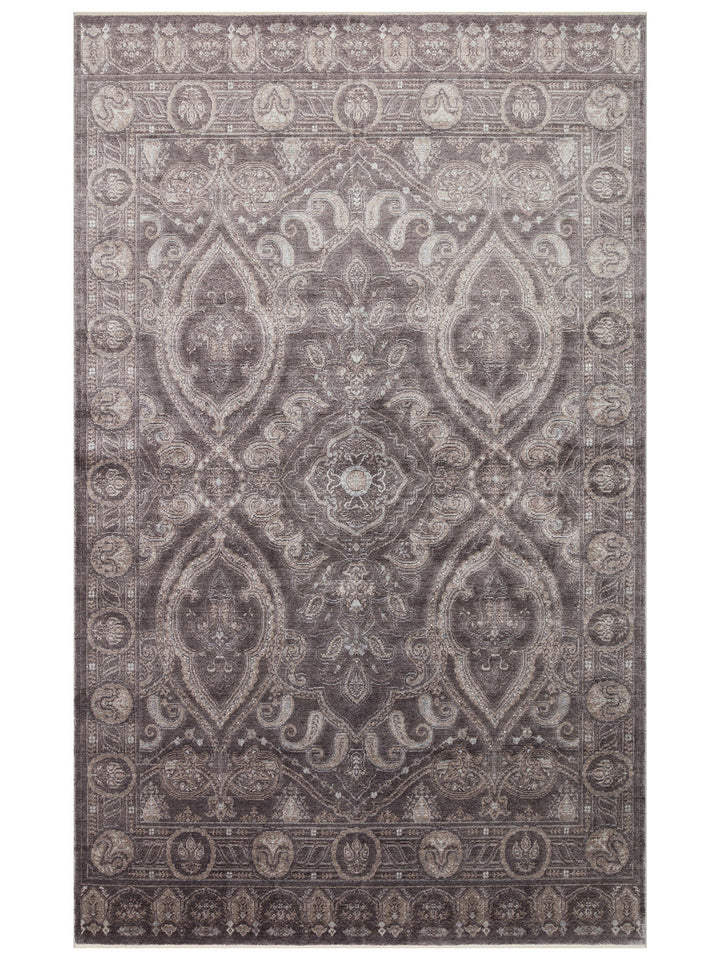 Çırağan %100 Naturel Özel Işıltılı El Emeği ile Özel Tezgahlarda Üretilen Tensel Uşak Halısı 03 SMGR - Carpetdocia