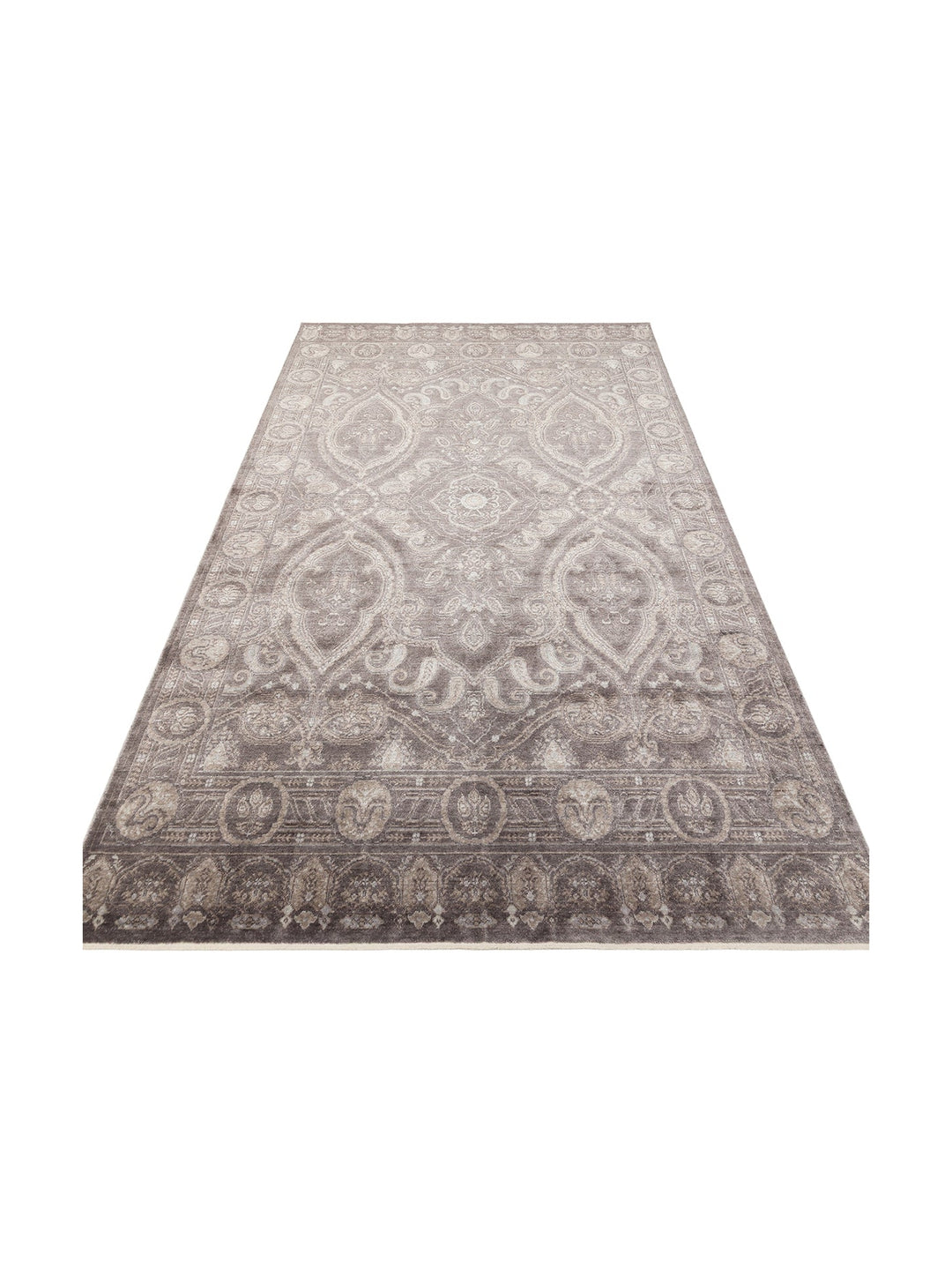 Çırağan %100 Naturel Özel Işıltılı El Emeği ile Özel Tezgahlarda Üretilen Tensel Uşak Halısı 03 SMGR - Carpetdocia