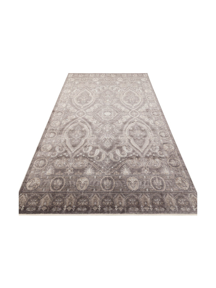 Çırağan %100 Naturel Özel Işıltılı El Emeği ile Özel Tezgahlarda Üretilen Tensel Uşak Halısı 03 SMGR - Carpetdocia