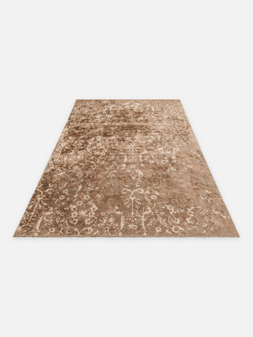 Ruggadocia Damask Mocha Vintage Desenli Halı detay