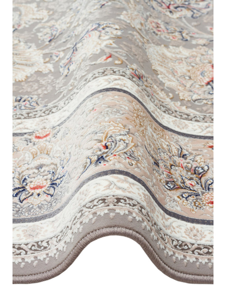 Tahran Serisi Klasik Desenli Yüksek Kalite Sık Dokuma Özel Salon Oturma Odası Halı 02LGR - Carpetdocia