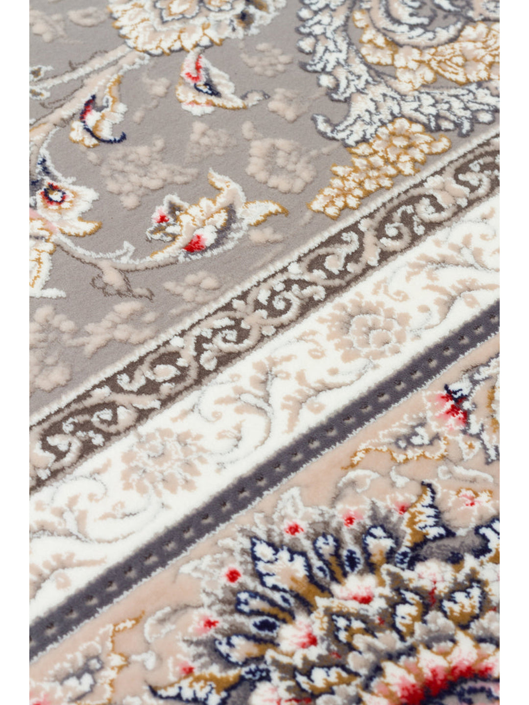 Tahran Serisi Klasik Desenli Yüksek Kalite Sık Dokuma Özel Salon Oturma Odası Halı 02LGR - Carpetdocia