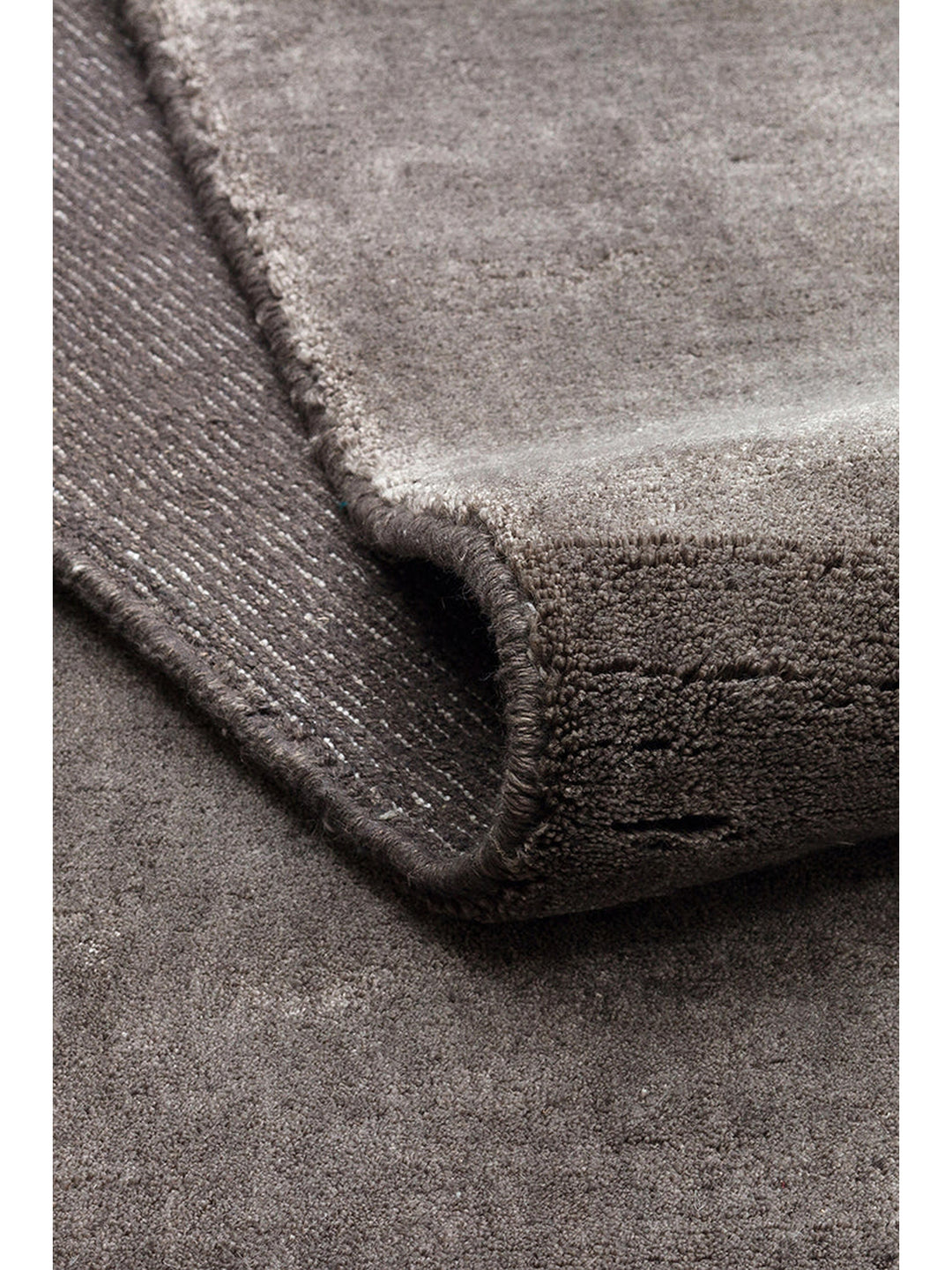 Tiffany Serisi %100 Naturel Keten ve Pamuk El Dokuma Modern Salon Oturma Odası Yatak Odası Halı COAL - Carpetdocia