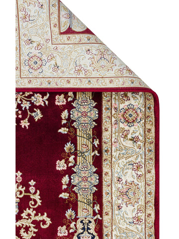 Topkapı Seccade Klasik Desenli Yüksek Kalite Özel Işıltılı Hediyelik Çeyizlik Namazlık 01 RED - Carpetdocia