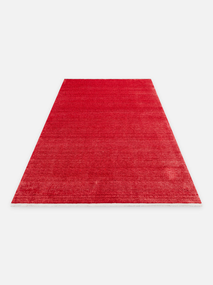 Victoria %100 TENCEL™ Lyocell El Emeği ile Üretilen Halı RED SHERBET açılı görünüm